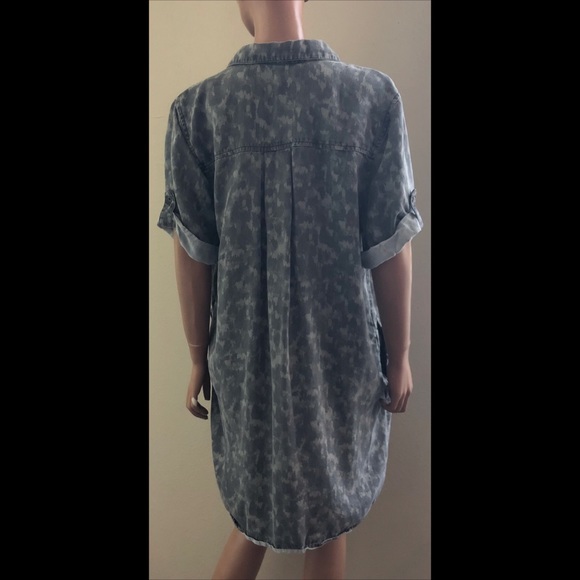 Philosophy Shirt Dress w/ Pockets - Picture 6 of 6